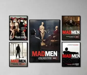 

Картина на холсте Mad Men для ТВ-сериала, художественный постер для гостиной, Декор для дома, Настенная картина