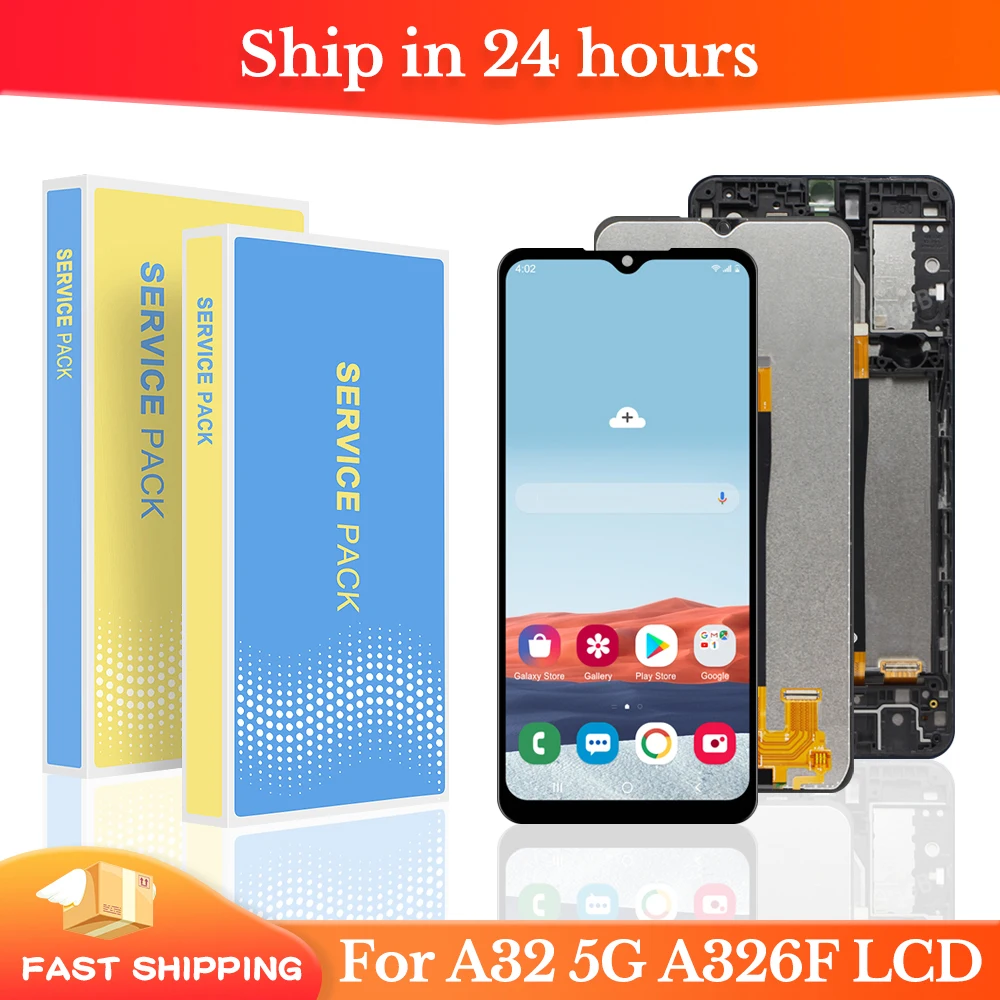 

6.5'' NEW Original For Samsung Galaxy A32 5G A326U Display lcd Touch Screen replacement For Samsung A32 5G SM-A326BR LCD Display