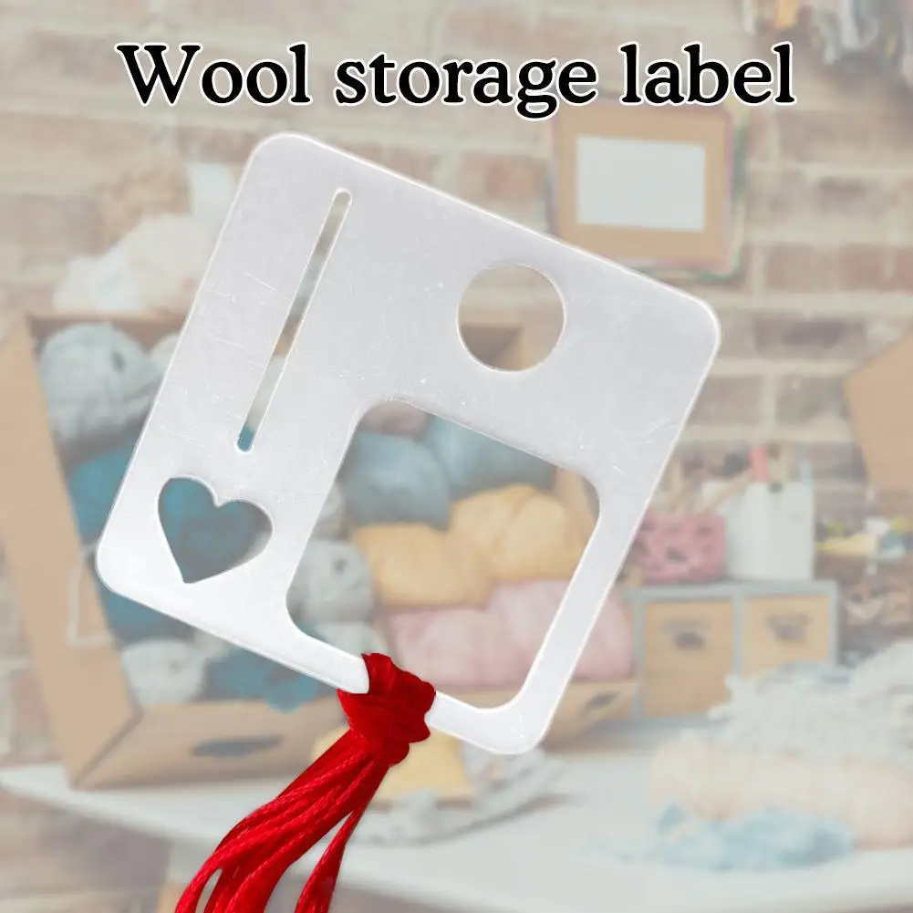 

1Pcs Transparent Acrylic Tapestry Thread Knitting Threads Label Storage Container Organizer Wool Threads Embroidery Storage Y4P0