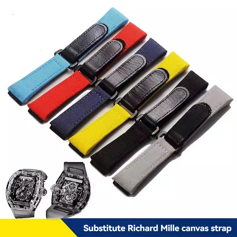 Фото Для коллекции Richard Mille Miller: нейлоновые ремни для RM27-04, RM67 RM035, RM030, RM011, RM052, резиновые ремни на заказ FKM №1