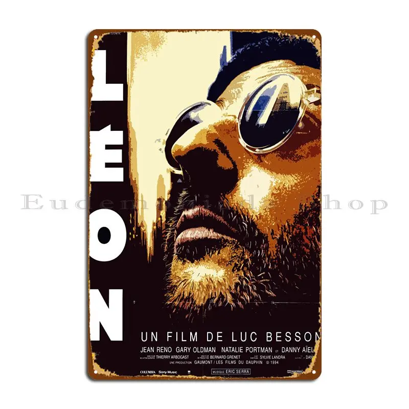 Leon Плакат Металлические знаки железная фотостена Декор стены Декор кинотеатр жестяной плакат