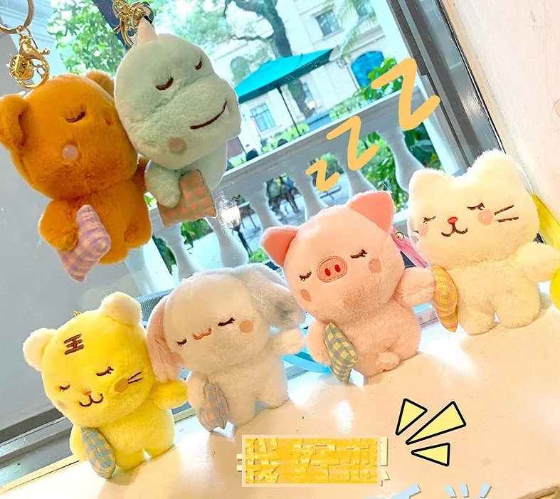 

Новинка, забавная Милая подушка для домашних животных, плюшевый брелок для сна, креативная подвеска, мягкая кукла, подарок на Рождество и де...