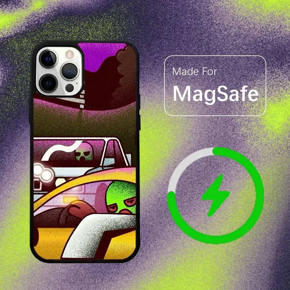 Фото Чехол C-Cactus J-Jack Travis Scott для беспроводной зарядки Magsafe для iPhone 15, 16, 17, 13, 14, 11, 12, Pro, Max, Plus, E, Air, Mini, магнитный №5