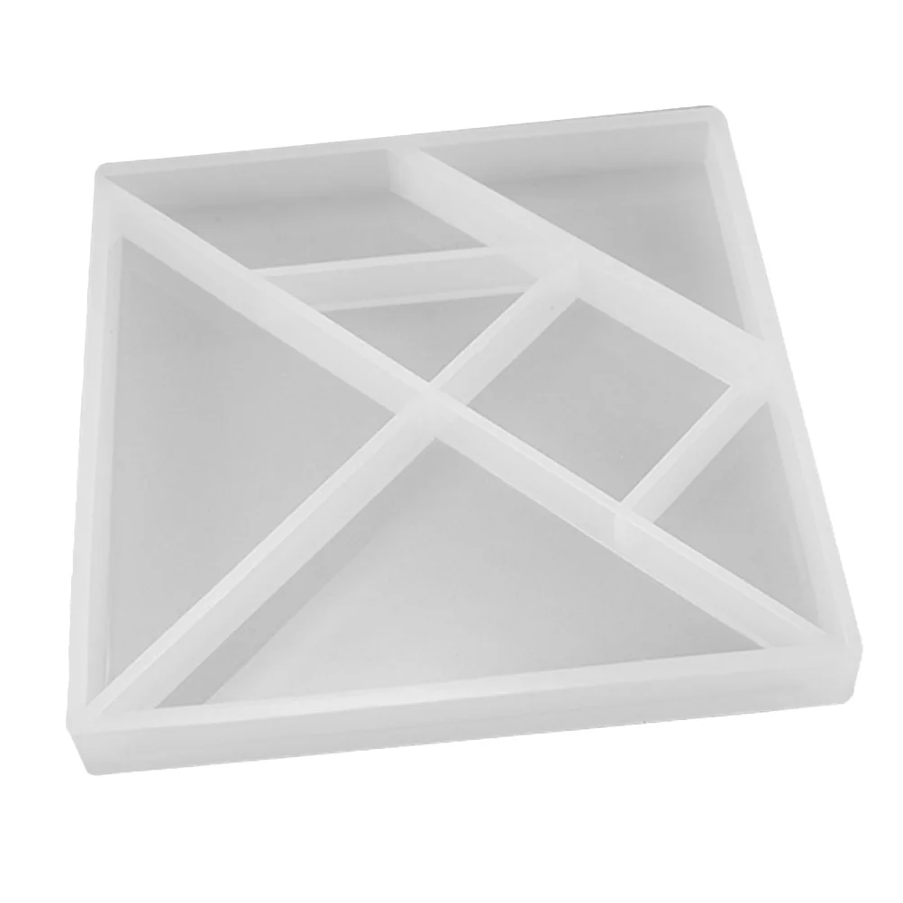 Танграм Форма DIY Кристалл Эпоксидная Силиконовая Головоломки Смола Литейные