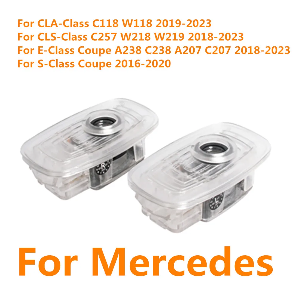 

Светодиодный автомобильный дверной логотип Shadow Welcome, светильник для проектора, аксессуары для Mercedes Benz CLA C118 W118 CLS C257 W218 W219 A238 C238 A207