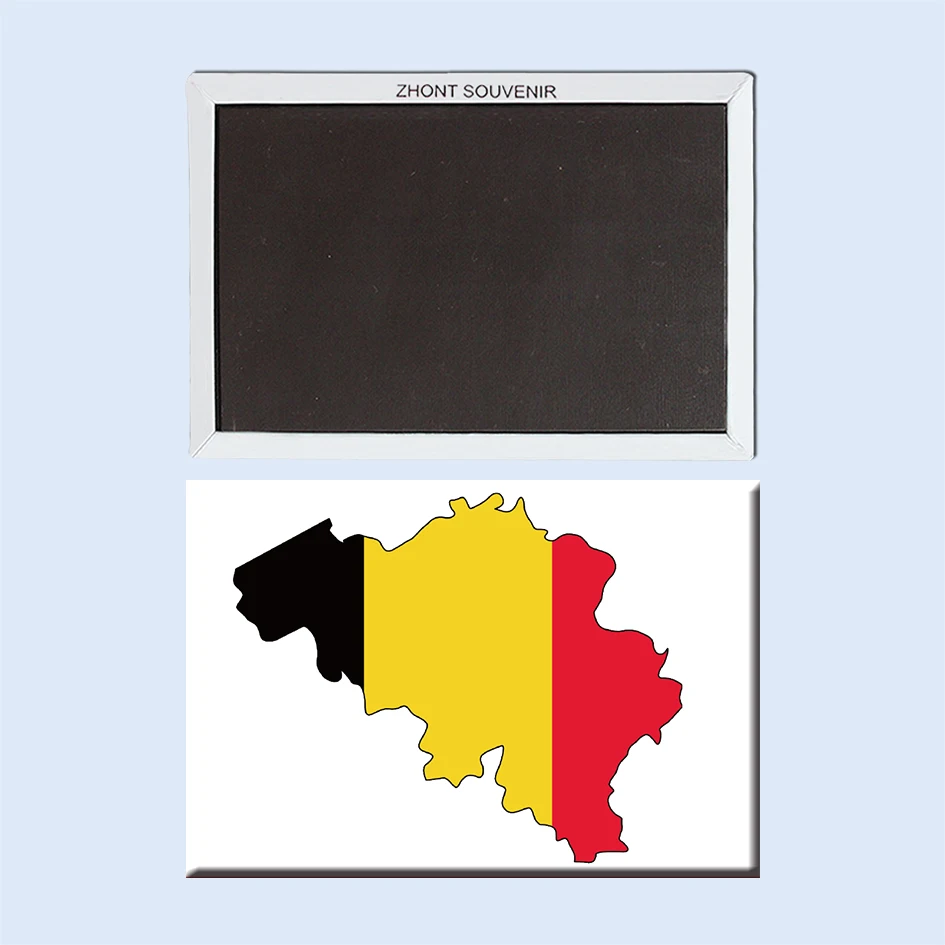 

Map the shape of the Belgian flag Travel souvenirs 22972 Magnetic refrigerator