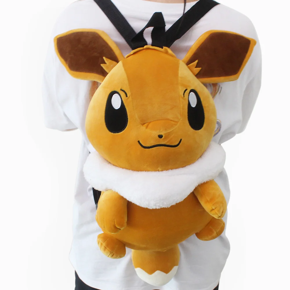 

40cm Kids Pokemon Backpack Gengar Plush dolls Stuffed toy Eevee Snorlax Mew Mimikyu Pikachu Japan Anime Elf Gengar Gifts Gifts
