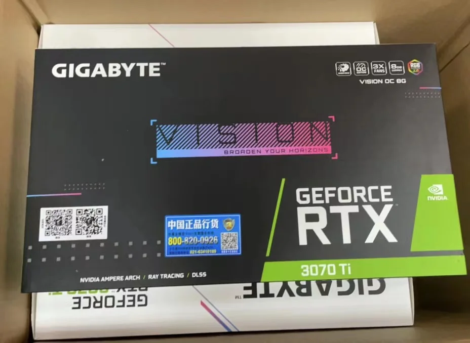 

Original 100％ tested ok GeForce RTX 3070 Ti VISION OC 8G graphics card
