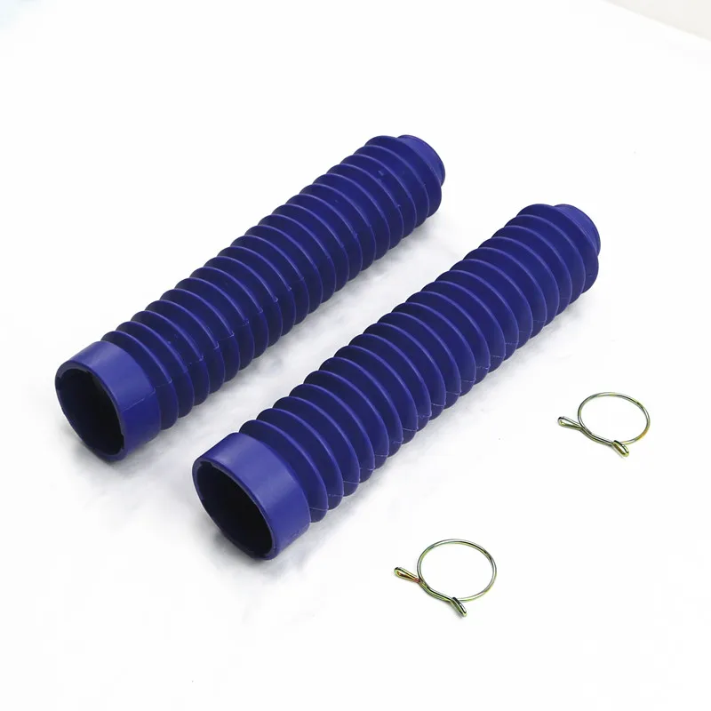 

Motorbike Dirt Bike Blue Front Shock 30mm Fork Rubber Boot Dust Jacket Cover