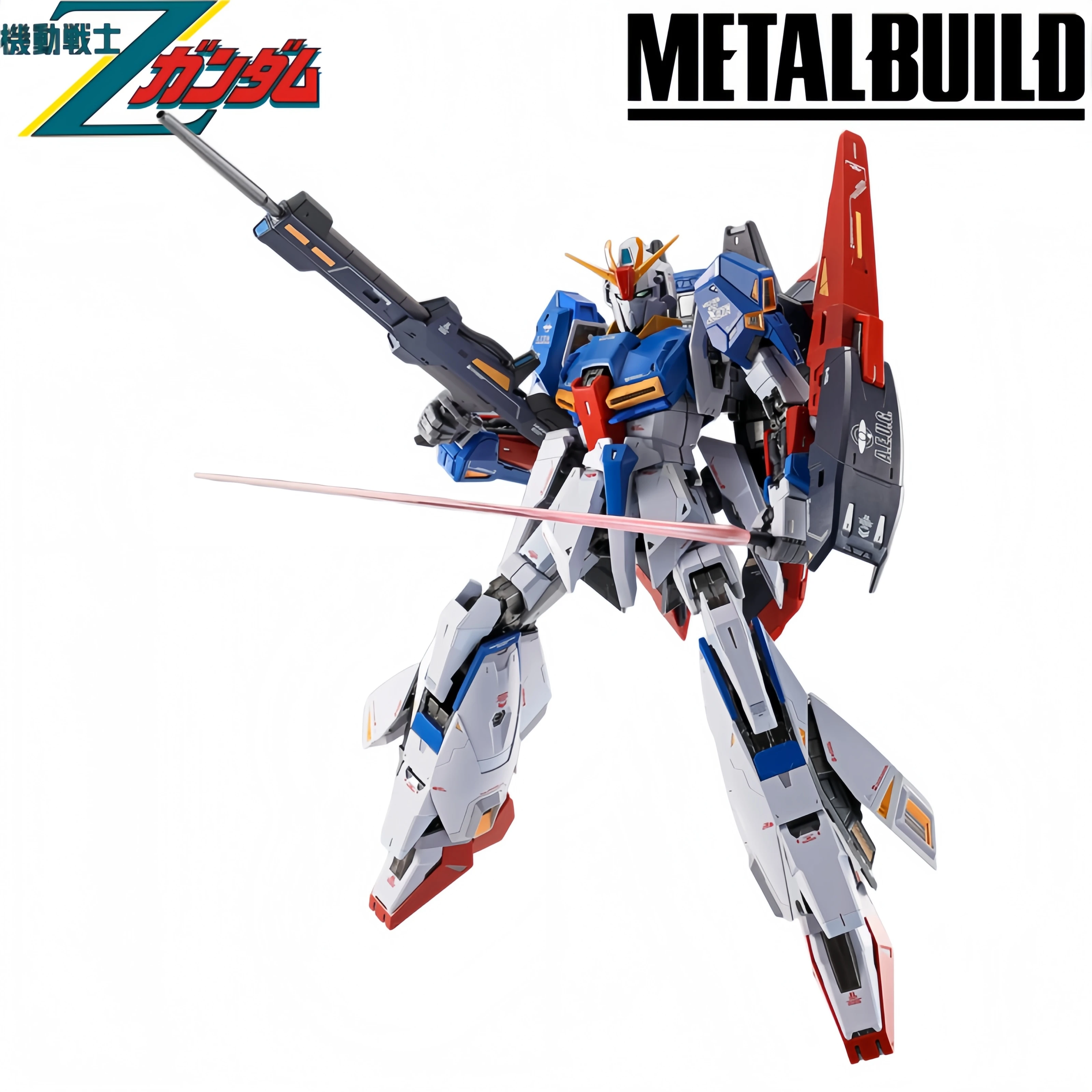 Фото Оригинальная коллекционная модель-фигурка Bandai Metal Build MSZ-006 Zeta Gundam + набор опций Hyper Mega Launcher №5