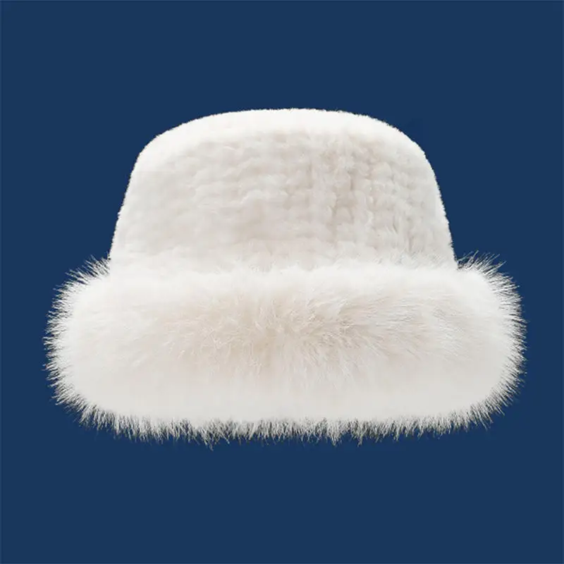 Новые модные женские туфли Geb:40 Pluizige Winter Warme Panama Hoed для женщин зимние теплые