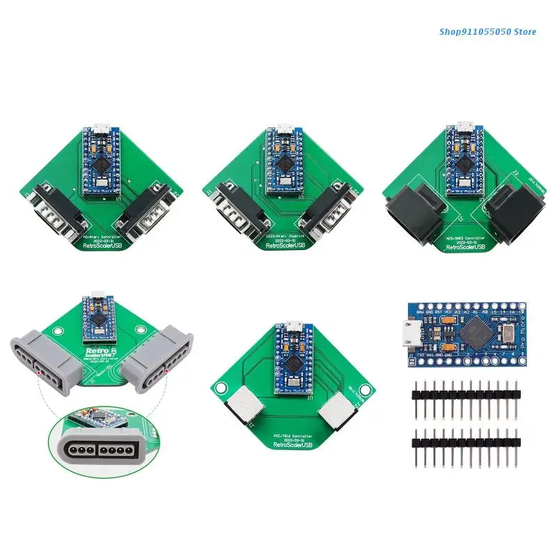 

C5AB USB Adapter Controller Conveter for sega MD/NES/SNES/PCE/CD32 Game Consoles
