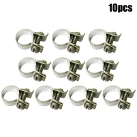 10pcs 916in hose clamp fuel pipe clamp fuel injection gas line hose clamps clip pipe fasteners metal clip on the rubber tube