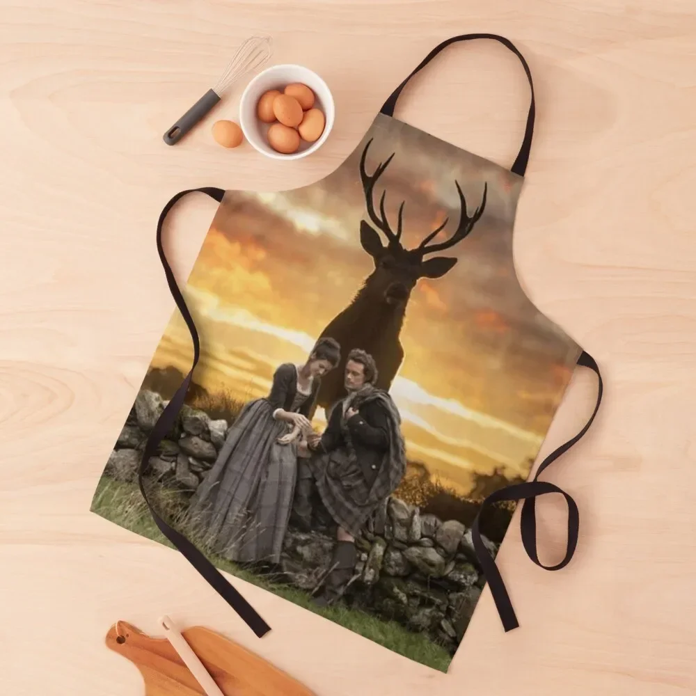 Фартук Джейми и Клере под закатом для косметолога домашний женский фартук