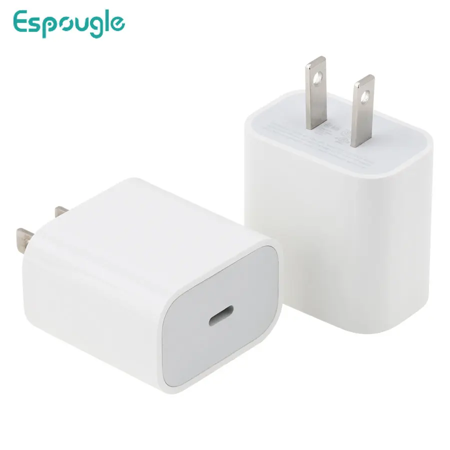 

Зарядное устройство с разъемом USB Type-C и поддержкой быстрой зарядки, 20 Вт