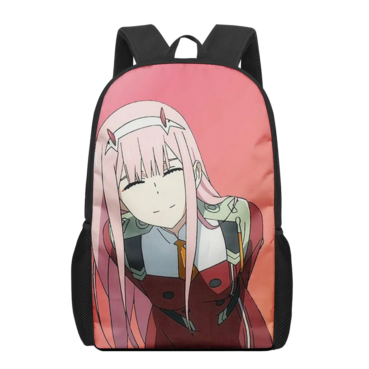 DARLING in the FRANXX Anime 3D Pattern School Bag for Children Girls Boys Casual Book Bags Kids Backpack Boys Girls Schoolbags B