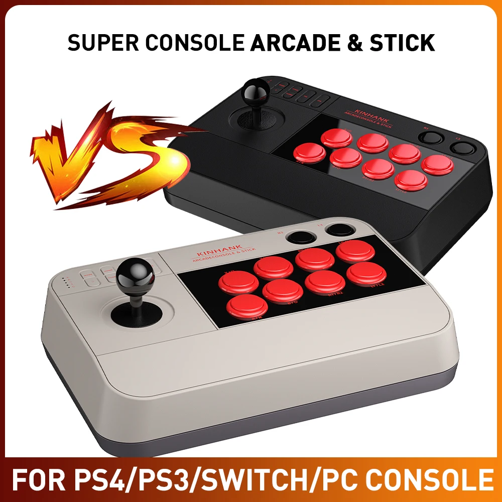 KINHANK Arcade Joystick&Stick Retro Super X Arcade&Stick Fight Stick Game Controller For PS3/PS4/Switch/TV Box/Windows