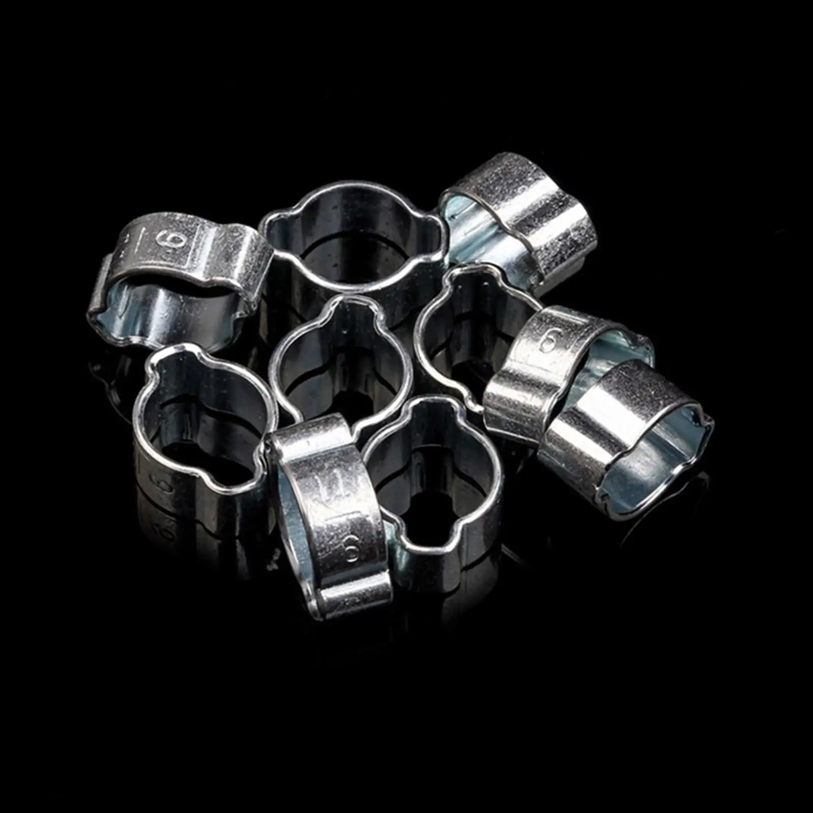 

Zinc Alloy Hose Clamps Hose Clip Assortment Clips Double Ear Hoop for Auto Parts Industry Agriculture Machinery