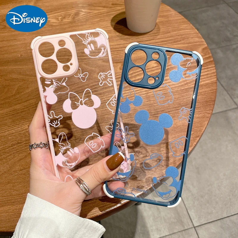 Прозрачный чехол для iPhone 13 с изображением Микки и Минни из мультфильма DISNEY 2022 13Pro