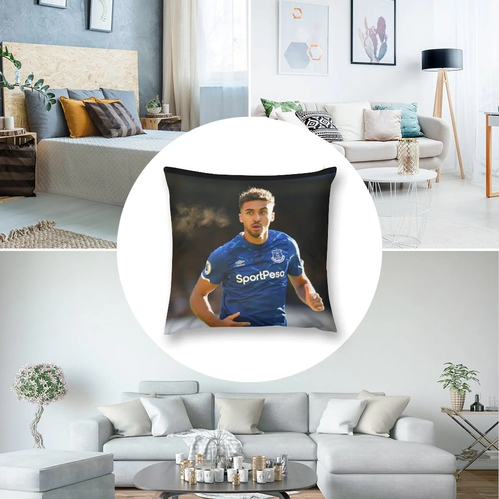 Рождественская декоративная подушка Dominic Calvert-Lewin #545 для дома