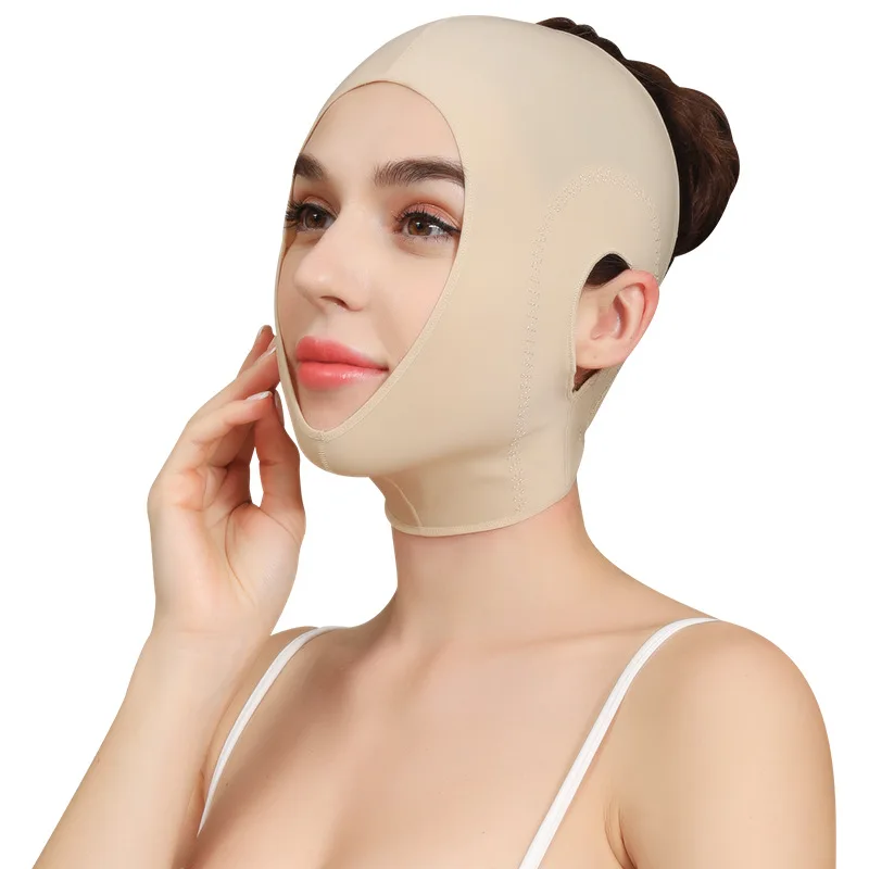 

Подтягивающая V-образная маска для подтяжки лица для сна бандаж для лица носогубный слой двойной подбородок маска для массажа кожи V-образна...