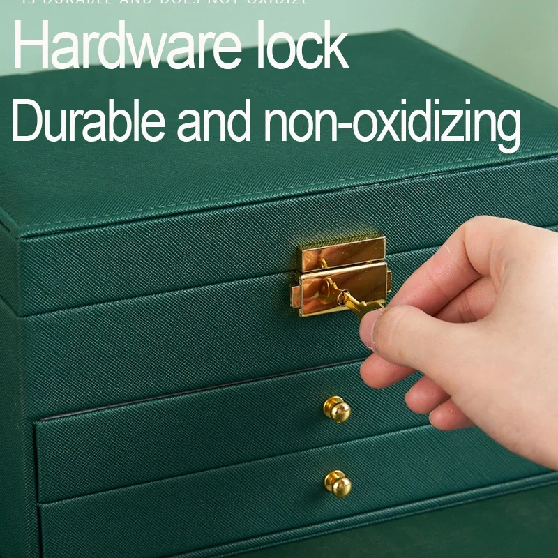 Кожаная шкатулка для драгоценностей в современном стиле экологически чистая