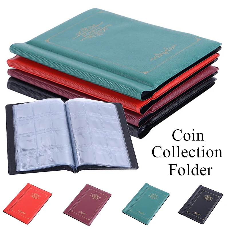 

120 Pockets 10 Pages Money Book Coin Storage Album For Coins Holder Collection Books 2022 New Royal Coin Collection Book