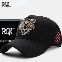 RQL Unique High Quality Baseball Cap for Men Retro Hat Golf Hat Cotton Embroidery Big Size Trucker Hat Hip Hop Fashion Designer