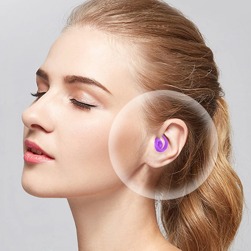 

Noise Reduction Silicone Earplugs Anti-noise Hear Protect Ear Plugs Isolate the Noise for Sleep at Ease Working Ear Plug B36A