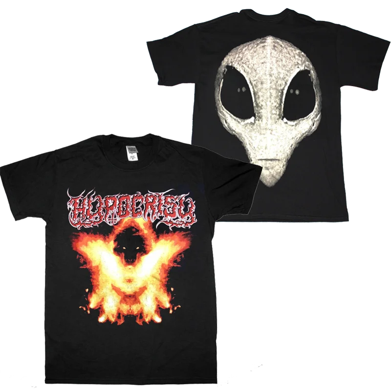 Футболка с изображением инопланетянина Hypocrisy, черная, полноразмерная, S-5XL 2