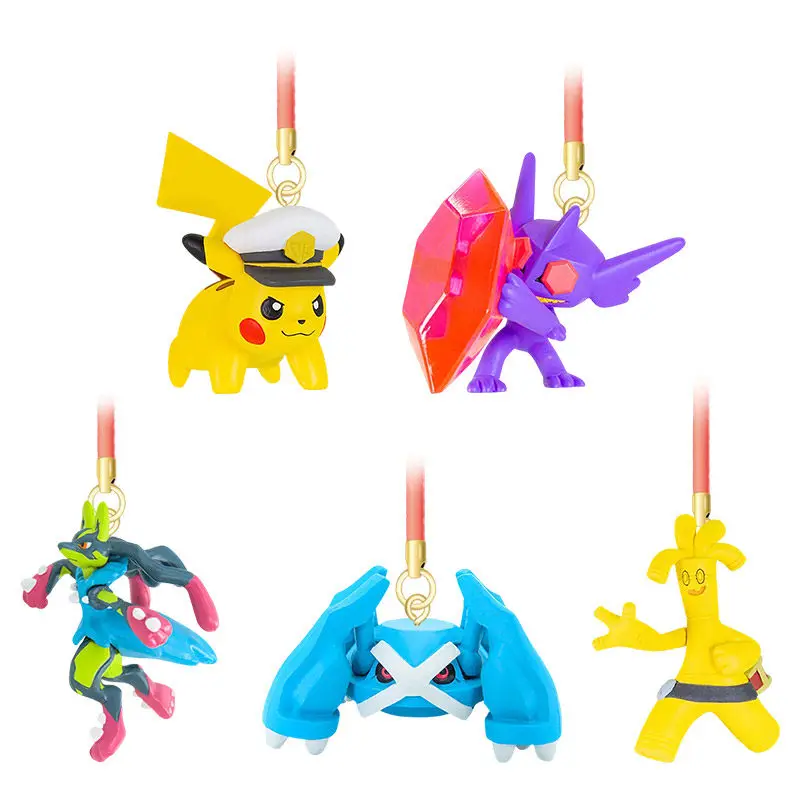 Фото Оригинальные аниме-игрушки Pokemon Gashapon: Эволюционные фигурки Aura MEGA Lucario, Sableye, Pikachu в капсулах, мультяшные модели, подарки на Рождество №5