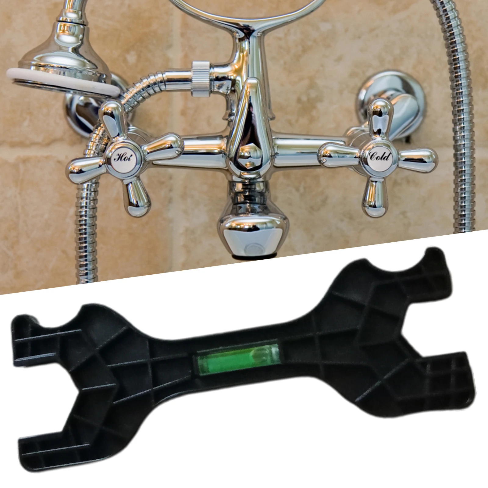 Универсальный двухсторонний ключ для душа легкий гаечный ванной смесителей и