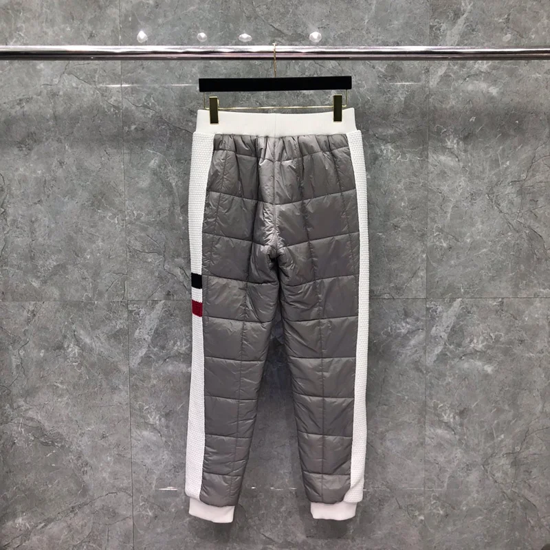 

Down TB THOM Men's Winter Ultralight Water Resistance Ski Snow Puffer Pants High Waisted Warm Classic Trousers