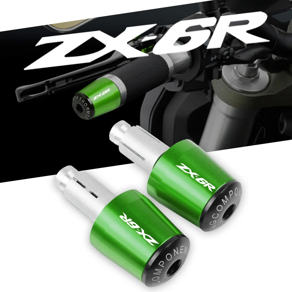 

For Kawasaki ZX6R 2000-2004 2007-2020 Motorcycle Parts CNC Aluminum 7/8'' 22mm Handlebar Handlebar Gear Balanced Plug Slider
