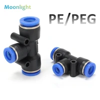 1pcs pe peg blue pneumatic fitting pipe connector tube air quick fittings water push in hose couping 4mm 6mm 8mm 10mm 12mm