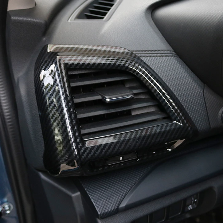 Cubierta de ventilación lateral para salpicadero Interior, embellecedores de fibra de carbono para Subaru Forester (SK) 2019 2020 2021 2022