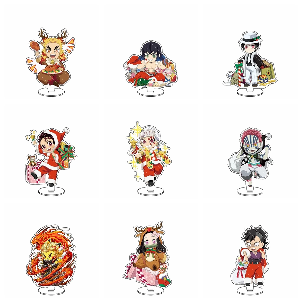 

Anime Demon Slayer Acrylic Stand Model Figure Plate Desk Decor Kimetsu No Yaiba Blade of Ghost Cartoon Figures for Boys Girls