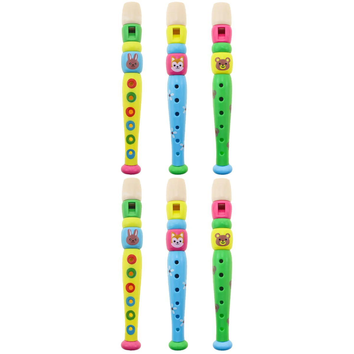 

6 PCS Children Cartoon Early Educational Flute (Random Pattern)