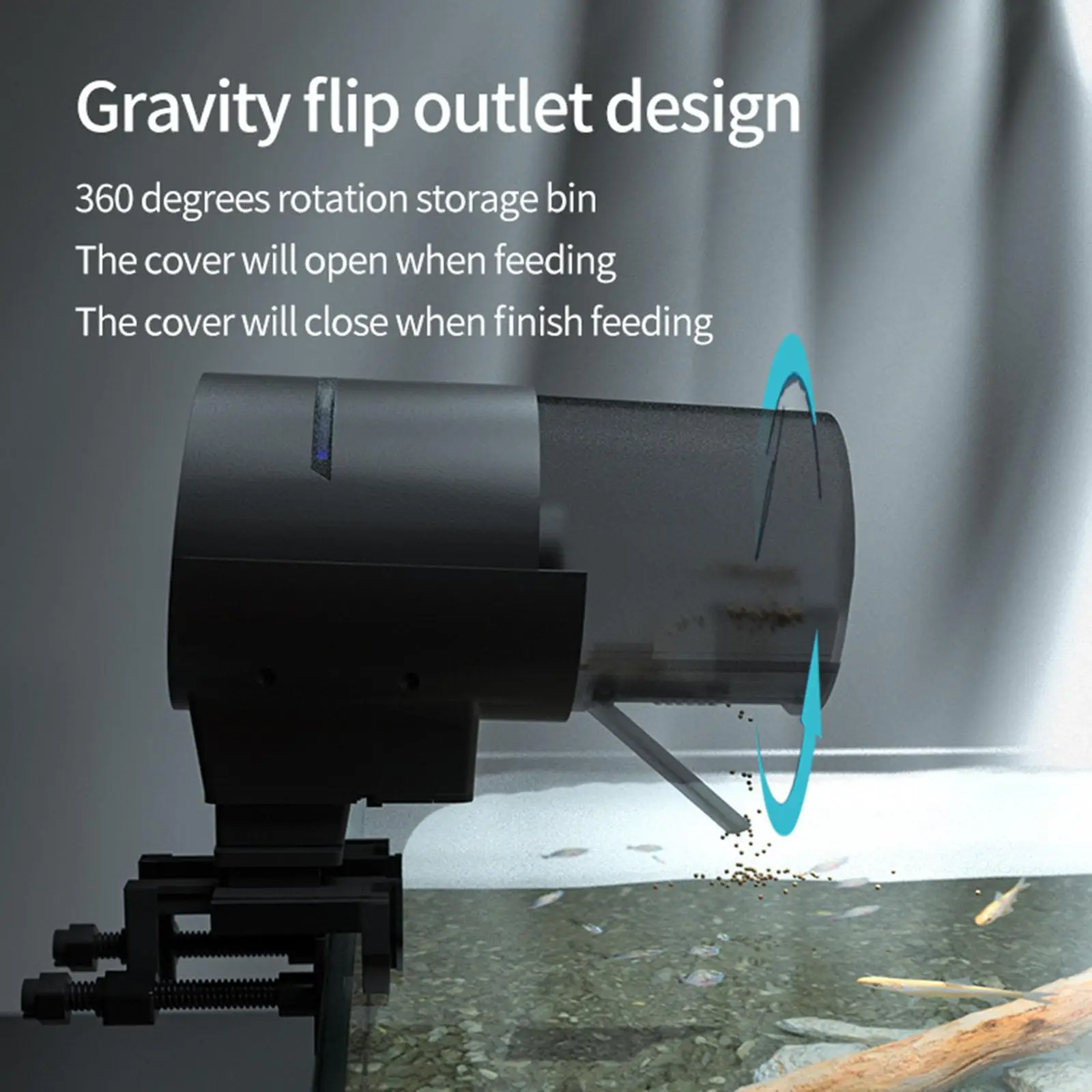 

Автоматическая аквариумная кормушка с таймером, 210 мл, Wi-Fi