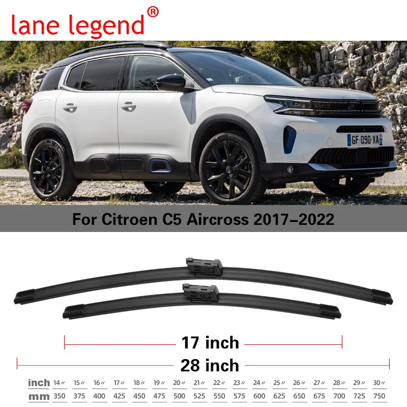 

Автомобильная передняя щетка стеклоочистителя для Citroen C5 Aircross C5Aircross 2017 2018 2019 2020 2021 2022, аксессуары для лобового стекла, щетки