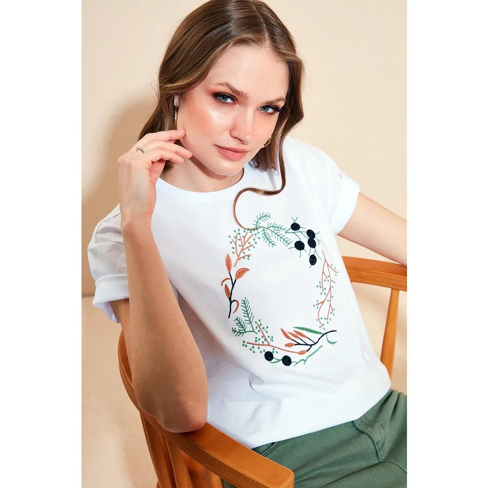 

100 cotton Printed Bike Collar T Shirt Women T Shirt 6010020 T Shirt Y2K Top Nostalgic Summer Women T-Shirt Anime Bluz