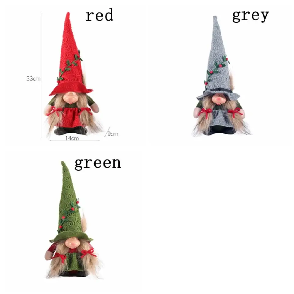 Необычная Рождественская Кукла без лица с большим носом красивая острым тонкая