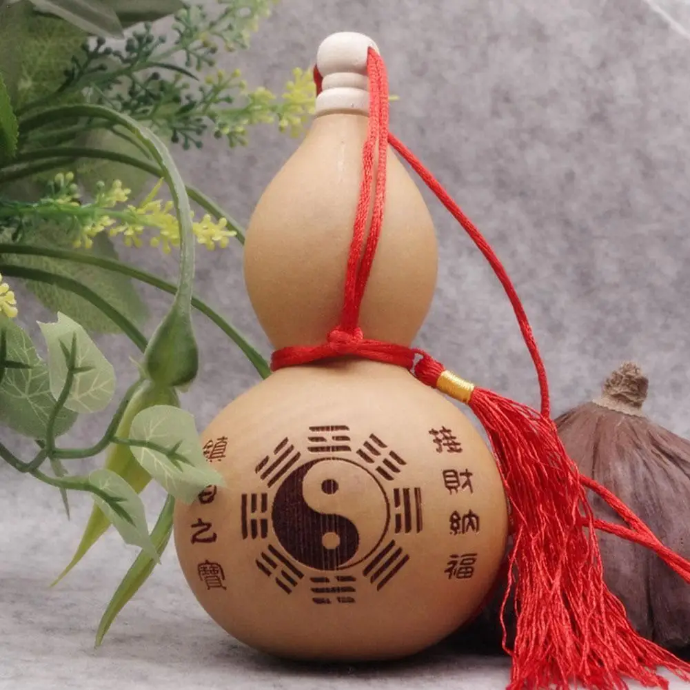 Natural Dry Gourd Bottle Table Decor Dried Flowers Fruits Ornament Wedding Party Chinese Style Gossip Print Decors DIY Ornaments