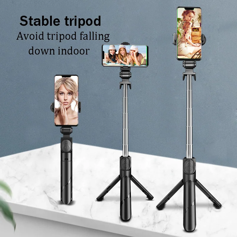 

Bluetooth-compatible Selfie Stick Mobile Phone Mobile Phone Holder Handle Retractable Portable Multifunctional Tripod Genuine