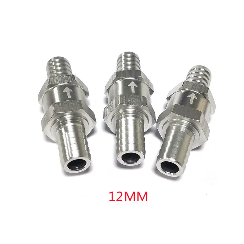 

1/2" 12mm One Way Fuel Line Check Valve Non Return Diesel Aluminium