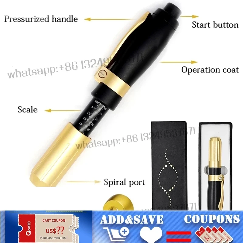 

Ручка-атомайзер 2 в 1 с гиалуроновой кислотой, для удаления морщин