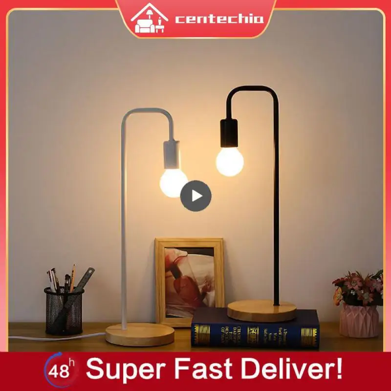 

Лаконичная настольная лампа 47 × 15 см, светодиодная лампа, прочная лампа для защиты глаз, простые скандинавские настольные лампы, искусственная лампа, винтажная лампа в стиле лофт