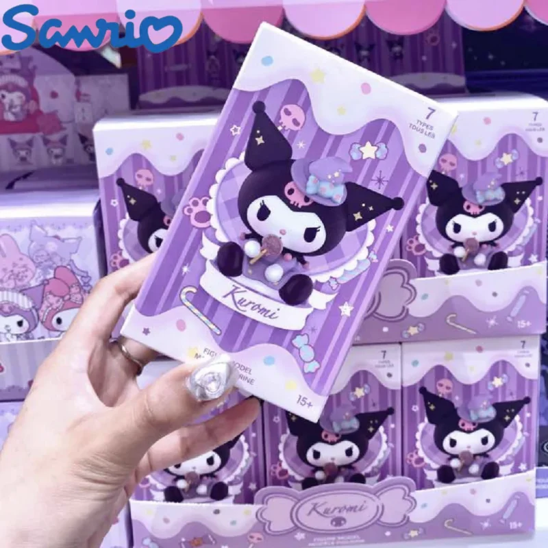 

Original Sanrio Kuromi Blind Box Trick Or Treat Without Sugar Anime Surprise Box Kawaii Mysterious Guess Bag Figure Doll toy