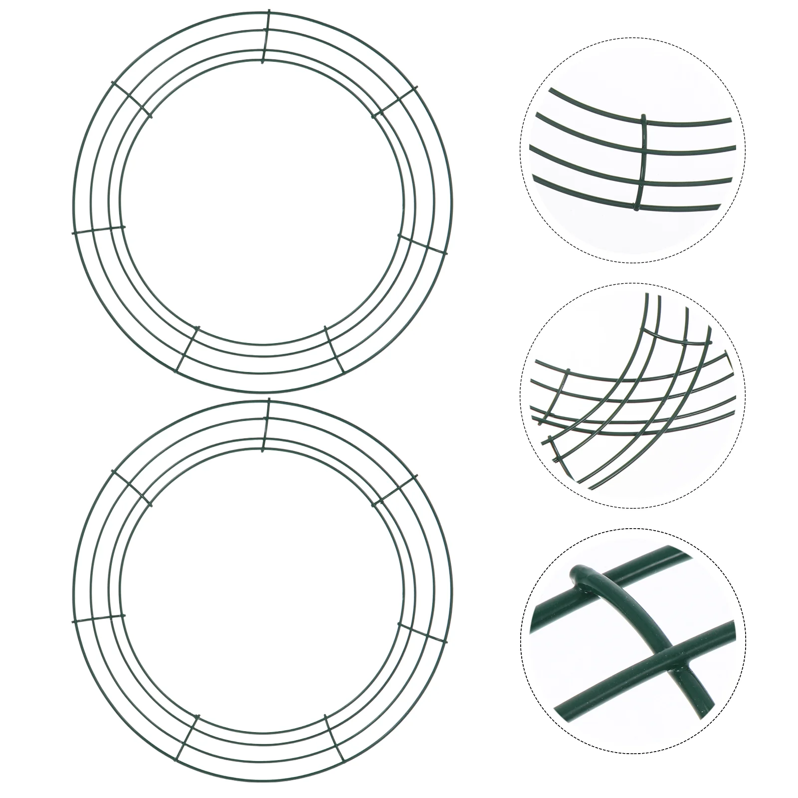 

Wreath Round Framemetal Wire Iron Hoop Rings Floral Home Macrame Hanging Garden Embroidery Making Wedding Flower Decor Ring