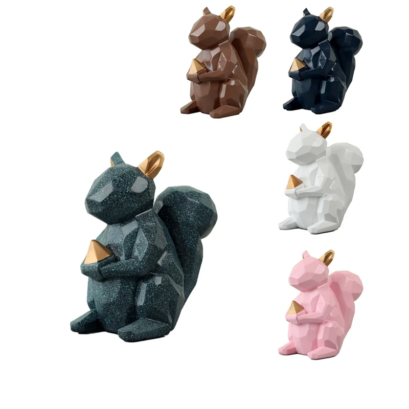 

Squirrel Money Box Statues Children's Room Bedroom Home Decor Holiday Child Gifts Piggy Bank Savings Box For Coin